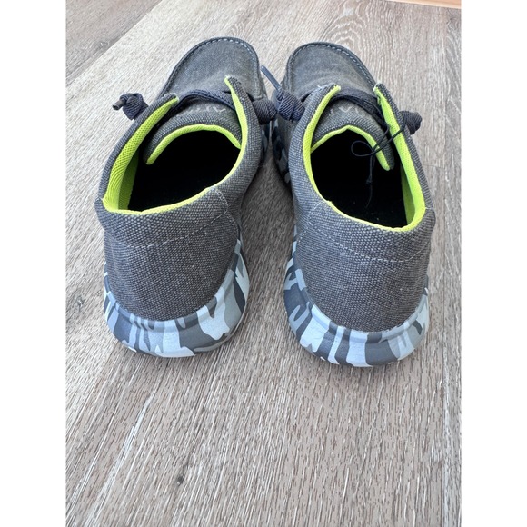 Ariat Hilo Charcoal Grey Neon Green Camo Sole Canvas Loafers 10050954 Mens 7D main image 4